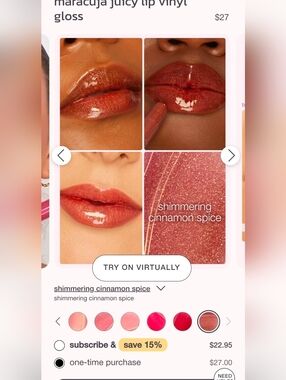 Tarte Maracuja Juicy Lip Vinyl In Shimmering Cinnamon Spice Lip -NEW